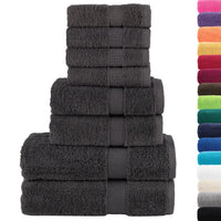 8pcs Conjunto toalhas banho premium SOLUND 600gsm