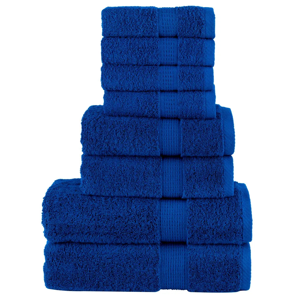 8pcs Conjunto toalhas banho premium SOLUND 600 gsm