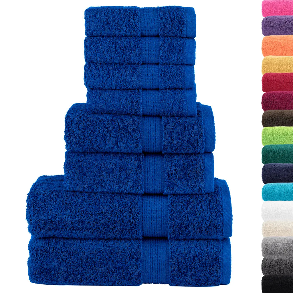 8pcs Conjunto toalhas banho premium SOLUND 600 gsm