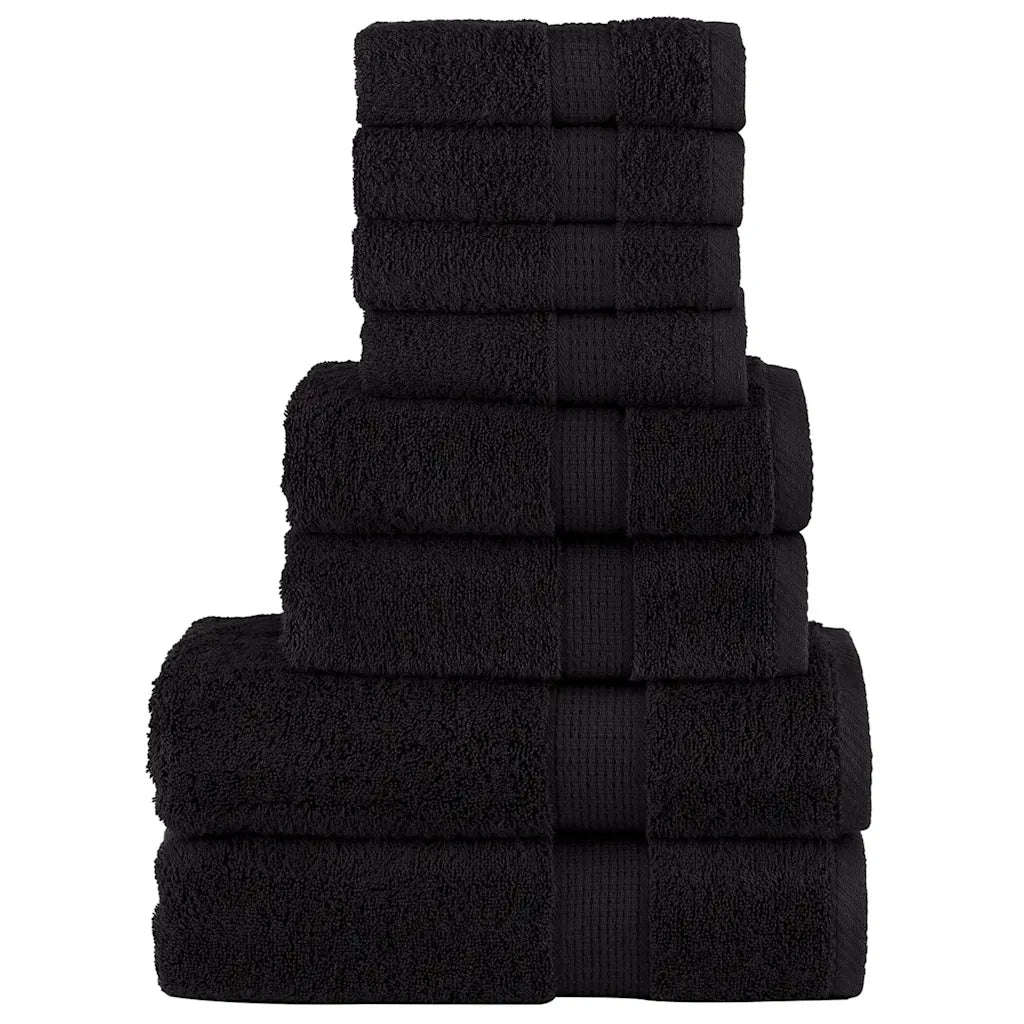 8pcs Conjunto toalhas banho premium SOLUND 600 gsm