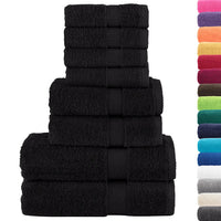 8pcs Conjunto toalhas banho premium SOLUND 600 gsm