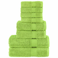 8pcs Conjunto toalhas banho premium SOLUND 600 gsm  maça
