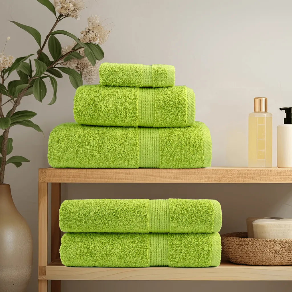 8pcs Conjunto toalhas banho premium SOLUND 600 gsm  maça