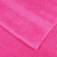 8pcs Conjunto toalhas banho premium SOLUND 600 gsm rosa