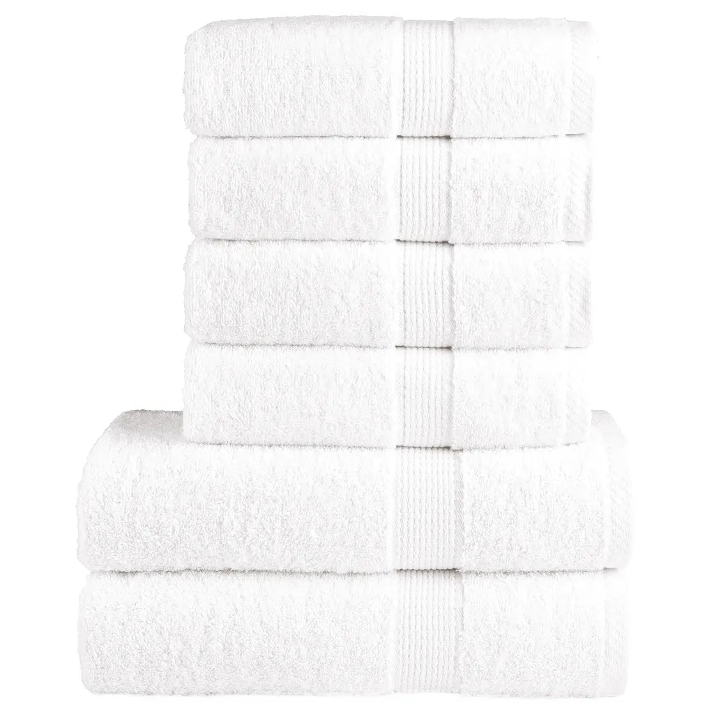 6pcs Conjunto toalhas banho premium SOLUND 600 gsm