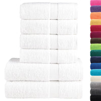 6pcs Conjunto toalhas banho premium SOLUND 600 gsm