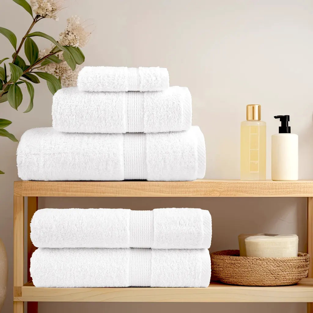 6pcs Conjunto toalhas banho premium SOLUND 600 gsm