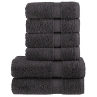 6pcs Conjunto toalhas banho premium SOLUND 600gsm