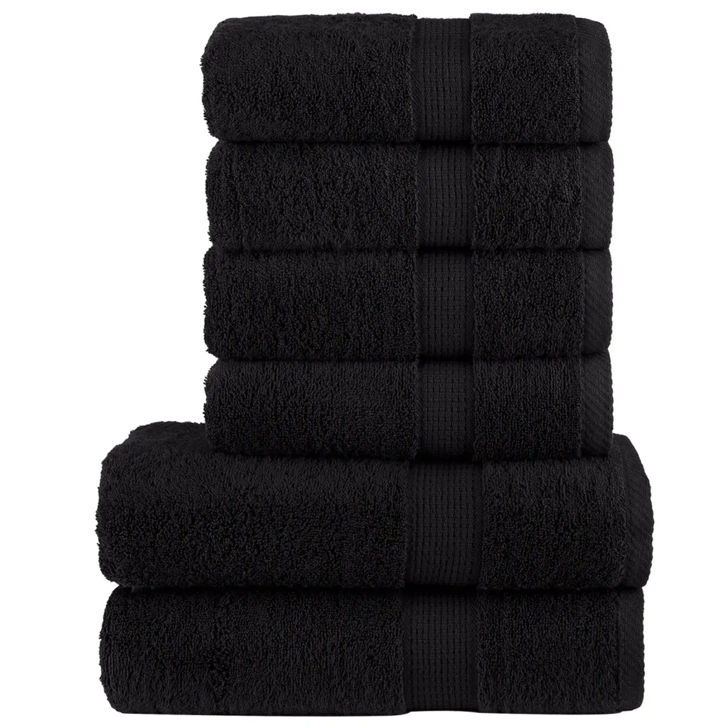 6pcs Conjunto toalhas banho premium SOLUND 600 gsm
