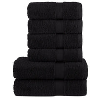 6pcs Conjunto toalhas banho premium SOLUND 600 gsm