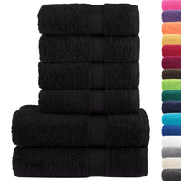 6pcs Conjunto toalhas banho premium SOLUND 600 gsm