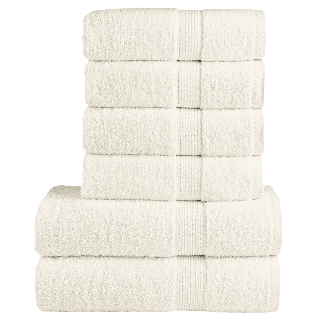 6 pcs Conjunto de toalhas premium SOLUND 600 gsm
