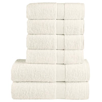 6 pcs Conjunto de toalhas premium SOLUND 600 gsm