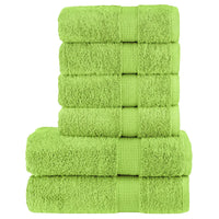 6pcs Conjunto toalhas banho premium SOLUND 600 gsm  maça