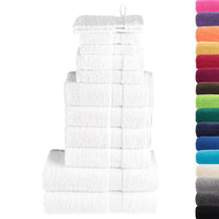 12pcs Conjunto toalhas banho premium SOLUND 600gsm