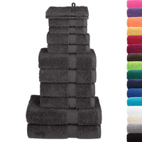 12pcs Conjunto toalhas banho premium SOLUND 600gsm