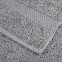 12pcs Conjunto toalhas banho premium SOLUND 600 gsm cinza