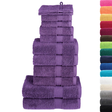 12pcs Conjunto toalhas banho premium SOLUND 600 gsm