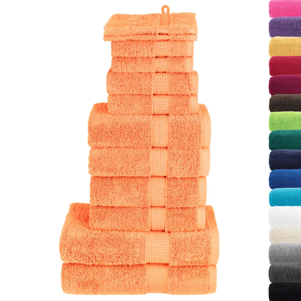 12pcs Conjunto toalhas banho premium SOLUND 600gsm