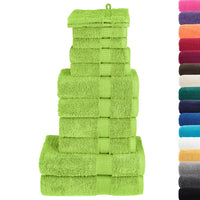 12pcs Conjunto toalhas banho premium SOLUND 600 gsm