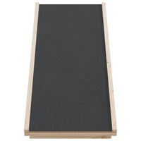 vidaXL Rampa para cães 100x40 cm madeira de abeto maciça cinzento