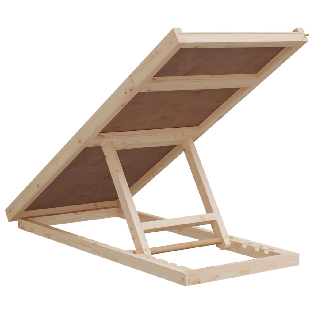 vidaXL Rampa para cães 100x40 cm madeira de abeto maciça cinzento
