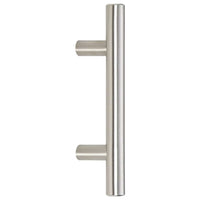 vidaXL Puxadores para móveis 10 pcs 64 mm aço inoxidável prateado