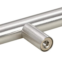 vidaXL Puxadores para móveis 10 pcs 64 mm aço inoxidável prateado