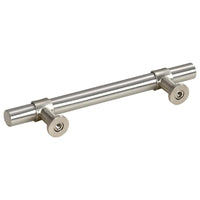 vidaXL Puxadores para móveis 10 pcs 96 mm aço inoxidável prateado