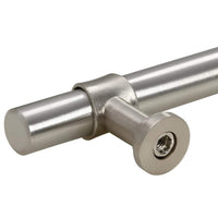 vidaXL Puxadores para móveis 10 pcs 96 mm aço inoxidável prateado