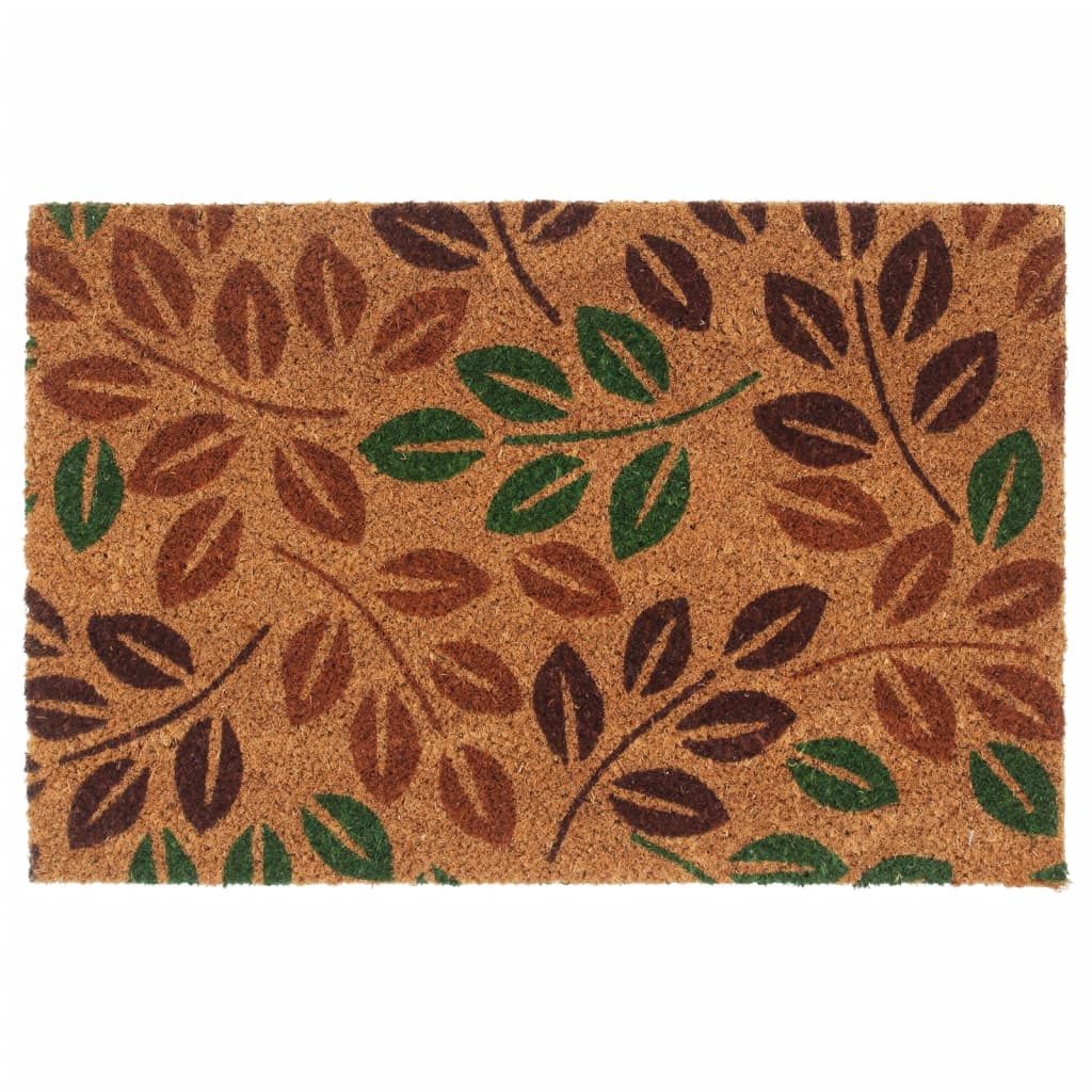 vidaXL Tapete de porta 40x60 cm fibra de coco tufada natural