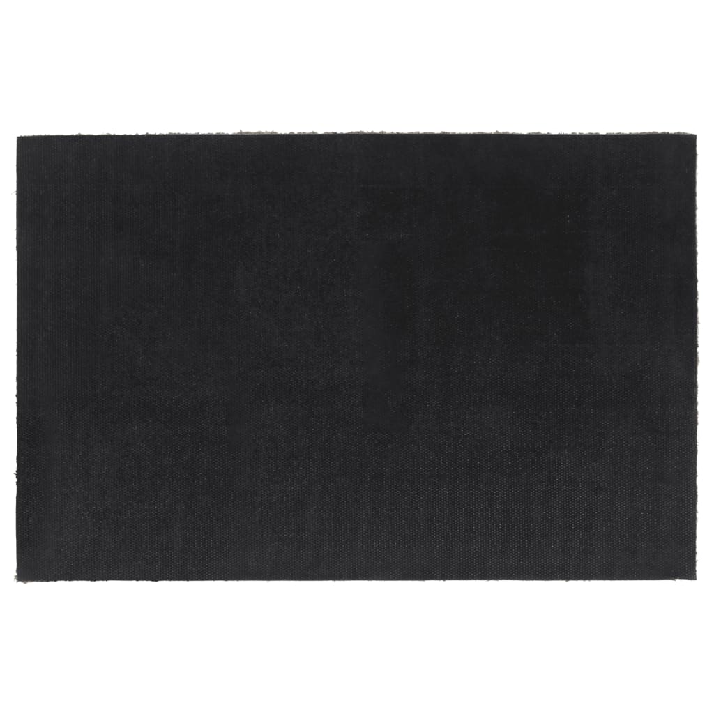 vidaXL Tapete de porta 40x60 cm fibra de coco tufada natural