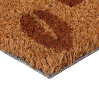 vidaXL Tapete de porta 40x60 cm fibra de coco tufada natural