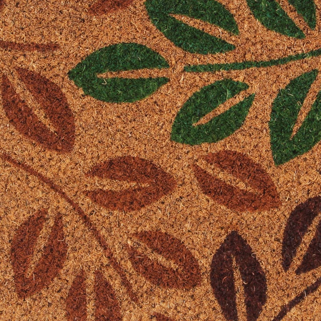 vidaXL Tapete de porta 40x60 cm fibra de coco tufada natural