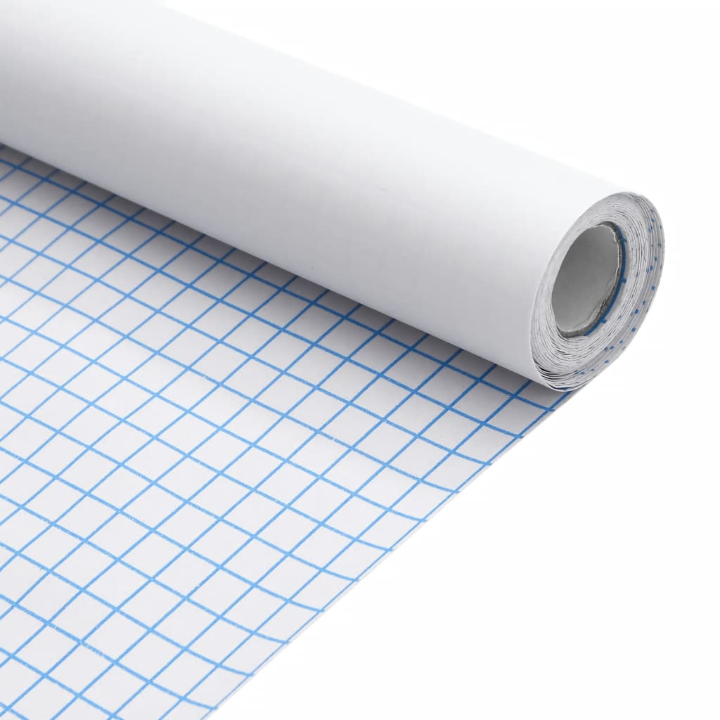vidaXL Adesivo para móveis autoadesivo branco fosco 90x500 cm PVC