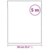 vidaXL Adesivo para móveis autoadesivo branco fosco 90x500 cm PVC