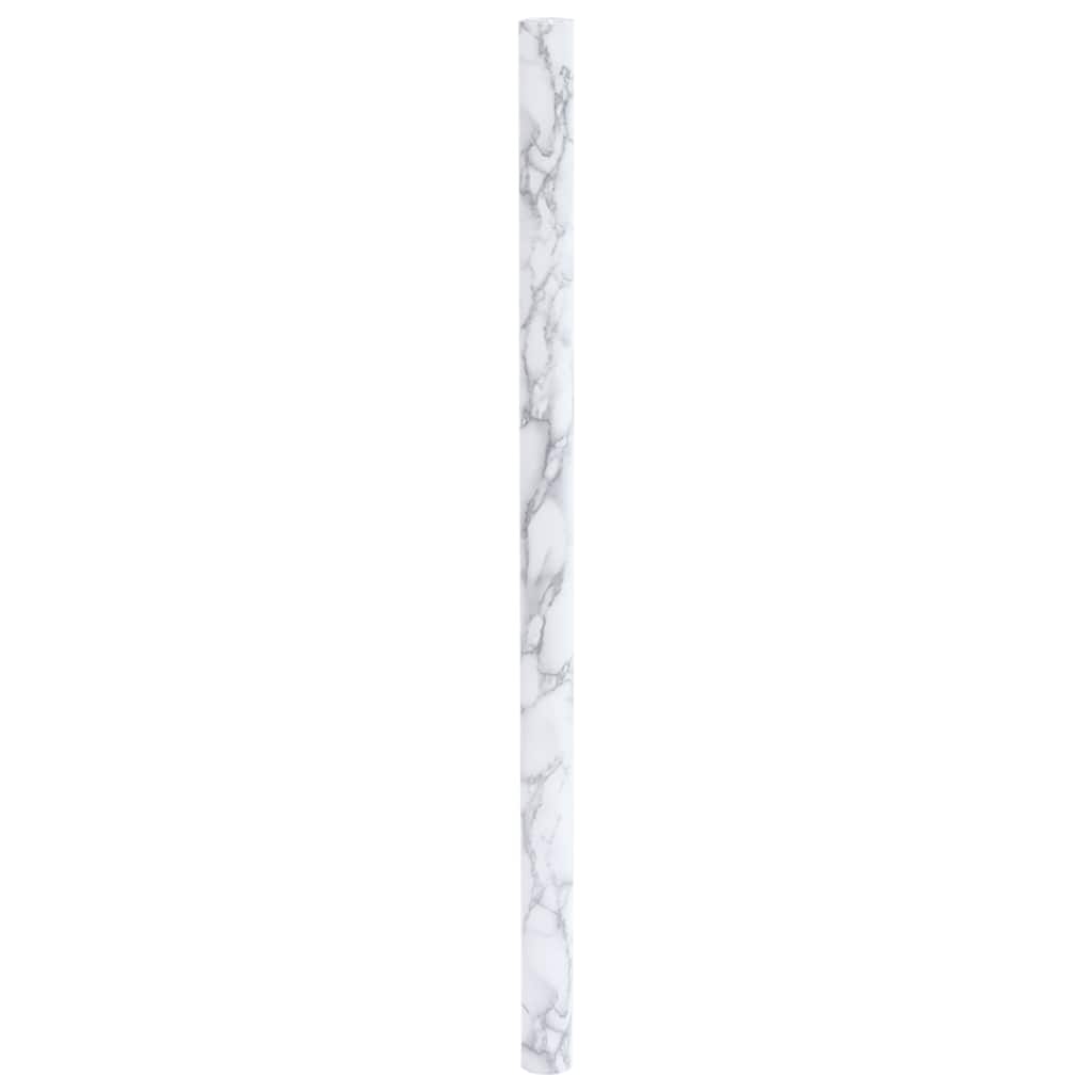 vidaXL Autocolante para móveis branco mármore 90x500 cm PVC