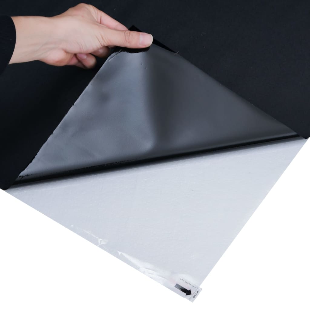vidaXL Película para janela estática 45x500 cm PVC preto fosco