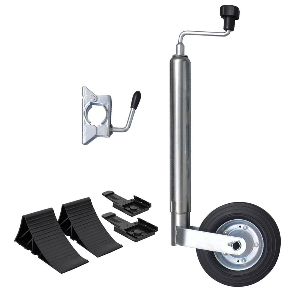 Roda jóquei c/ calços e 1 braçadeira de divisão 48 mm