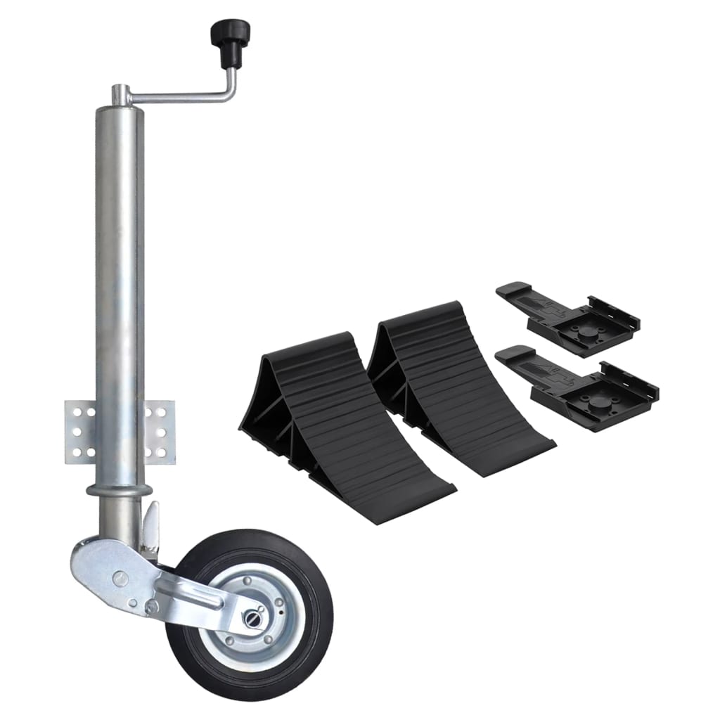 Roda jóquei para reboque com calços 60 mm