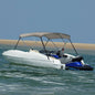 Toldo de 3 arcos Bimini 183x196x137 cm cinzento