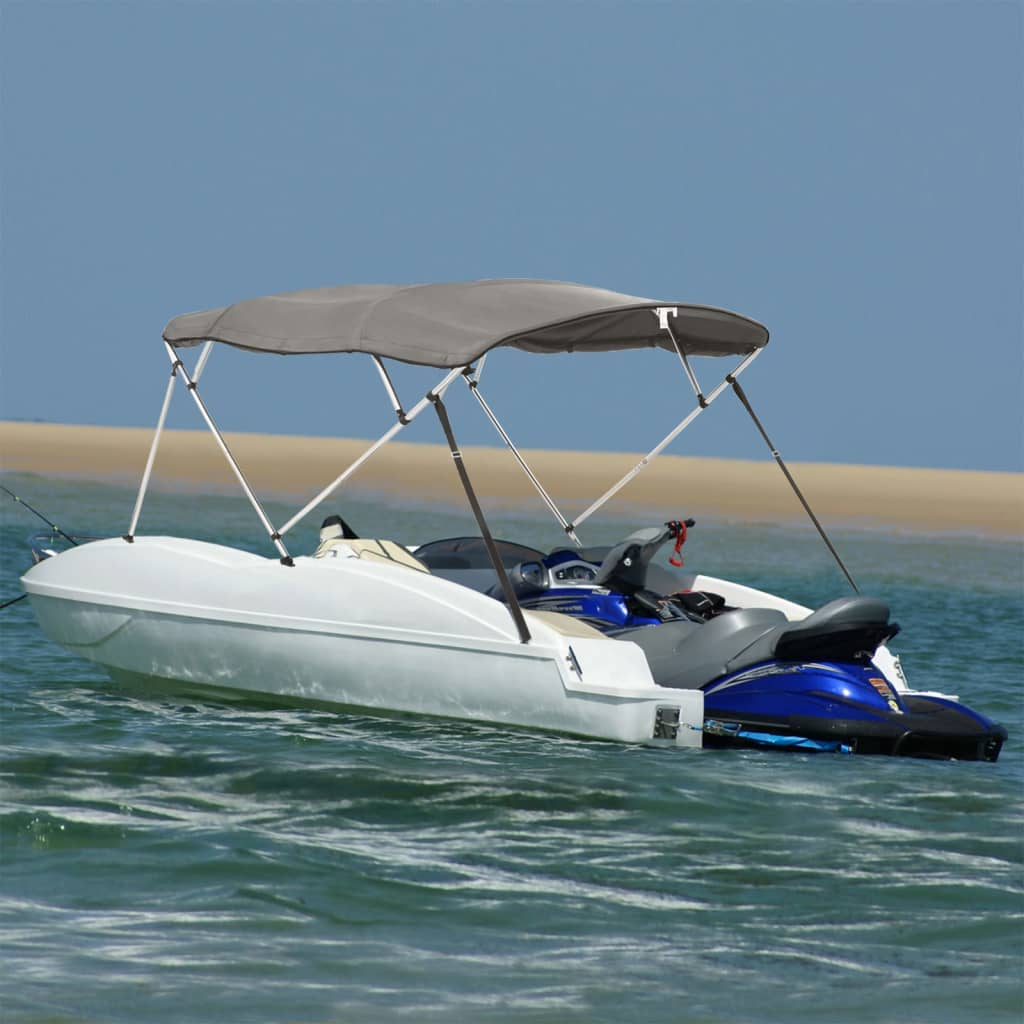 Toldo de 4 arcos Bimini c/ paredes laterais 243x(200-213)x137cm