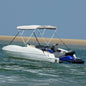 Toldo 3 arcos Bimini paredes malha laterais 183x(185-198)x137cm