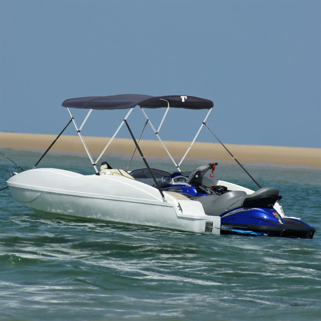 Toldo 3 arcos Bimini paredes malha laterais 183x(154-167)x137cm