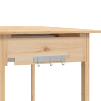 vidaXL Mesa de cultivo com pia 147,5x44x139,5 cm abeto maciço