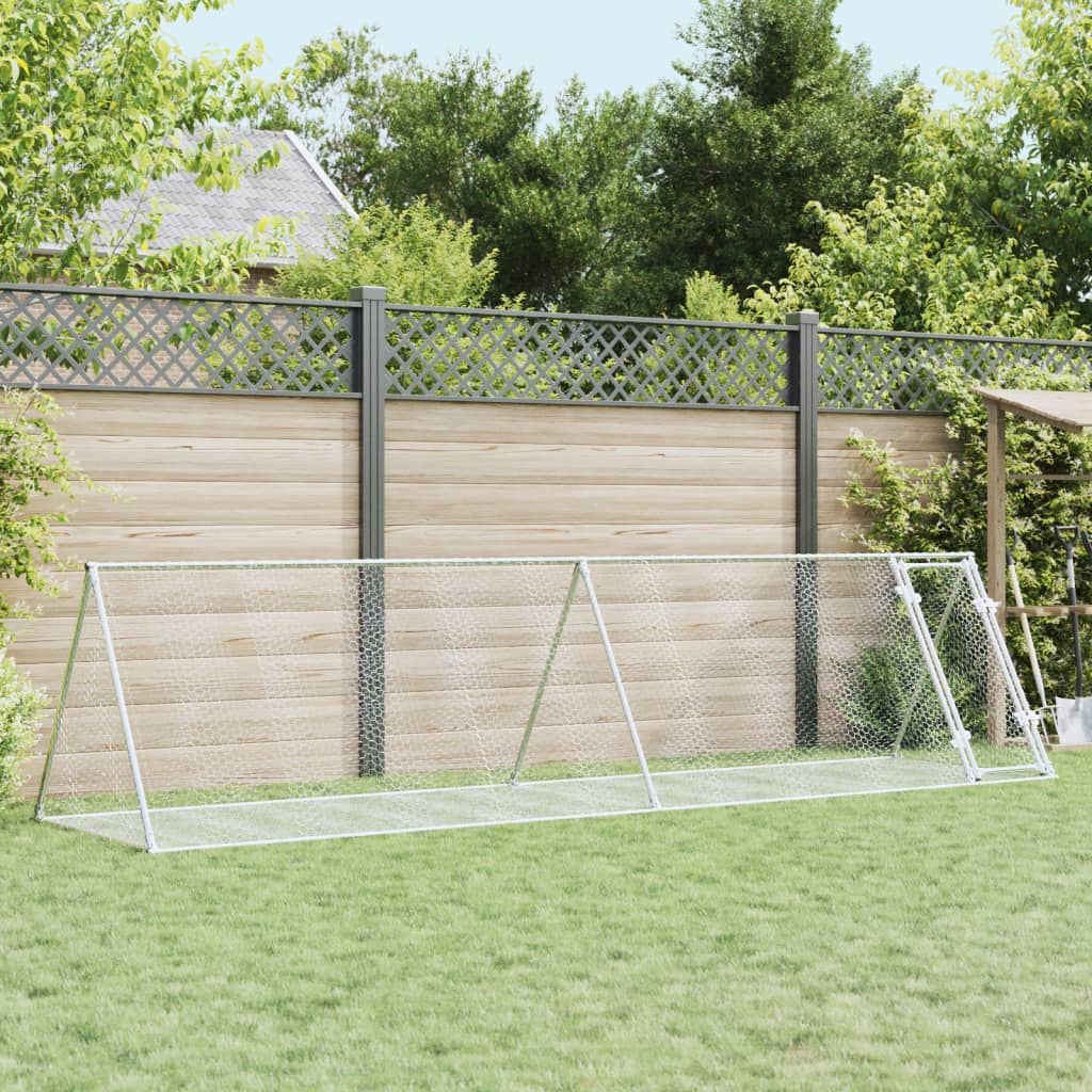 Coelheira 400x105x91 cm aço galvanizado prateado