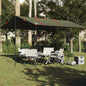 vidaXL Lona de campismo 451x420 cm impermeável verde azeitona