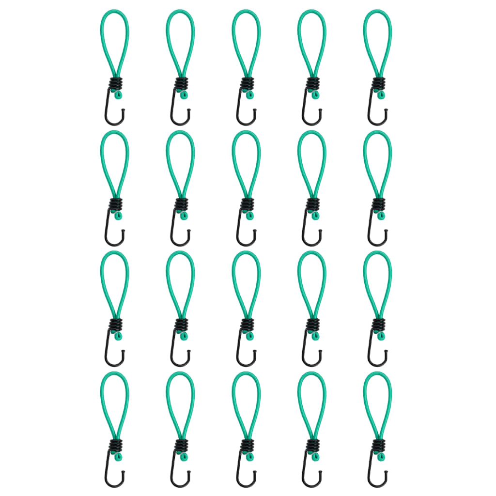 Cordas elásticas com ganchos 20 pcs 15 cm
