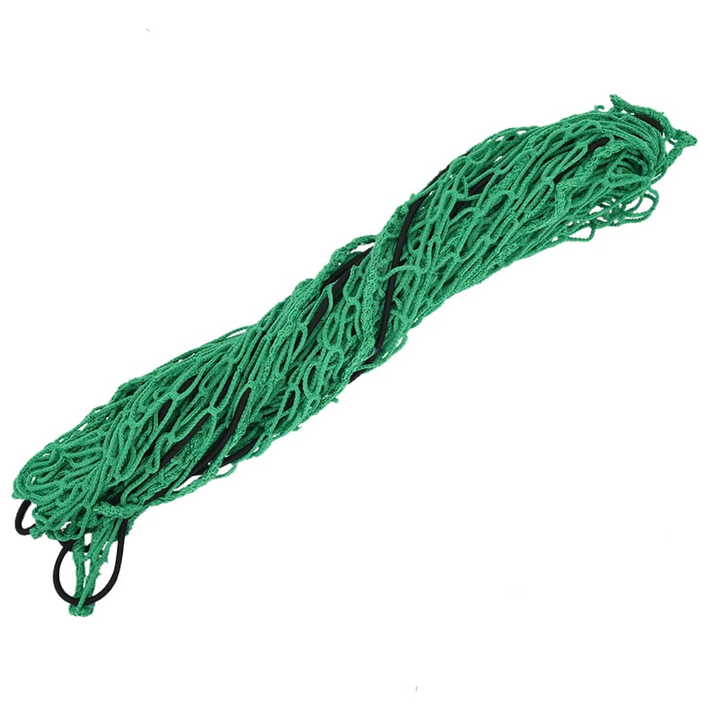 Rede para reboque com corda elástica 6x3,5 m PP verde