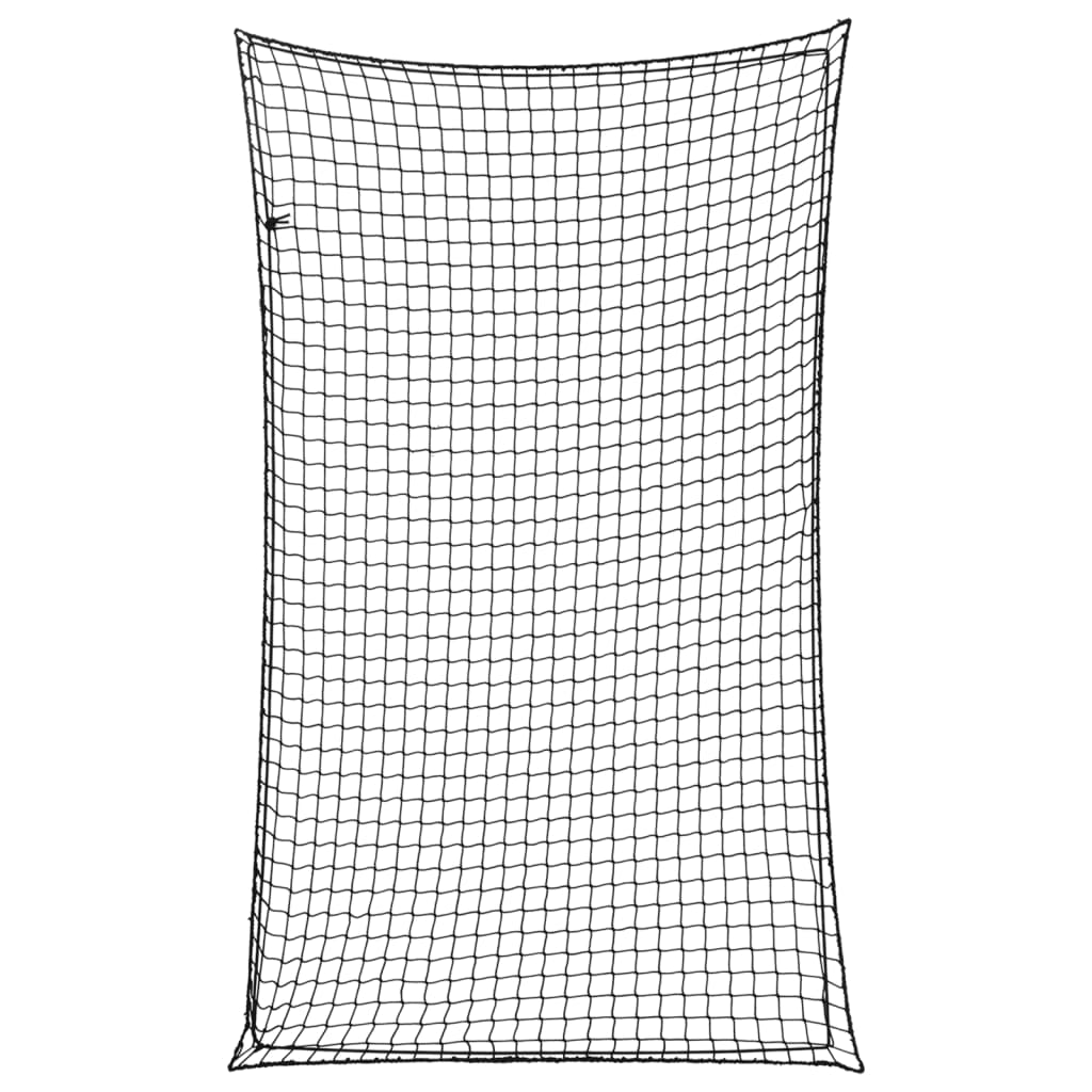 Rede para reboque com corda elástica 2,5x1,5 m PP preto